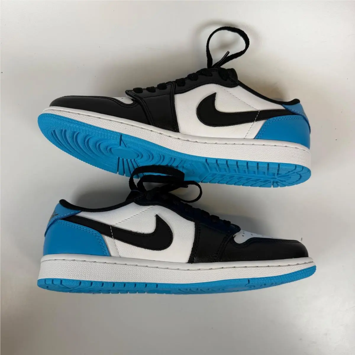 Nike shoes - Jordan 1 Retro Low OG Black Dark Powder Blue - Blue 1