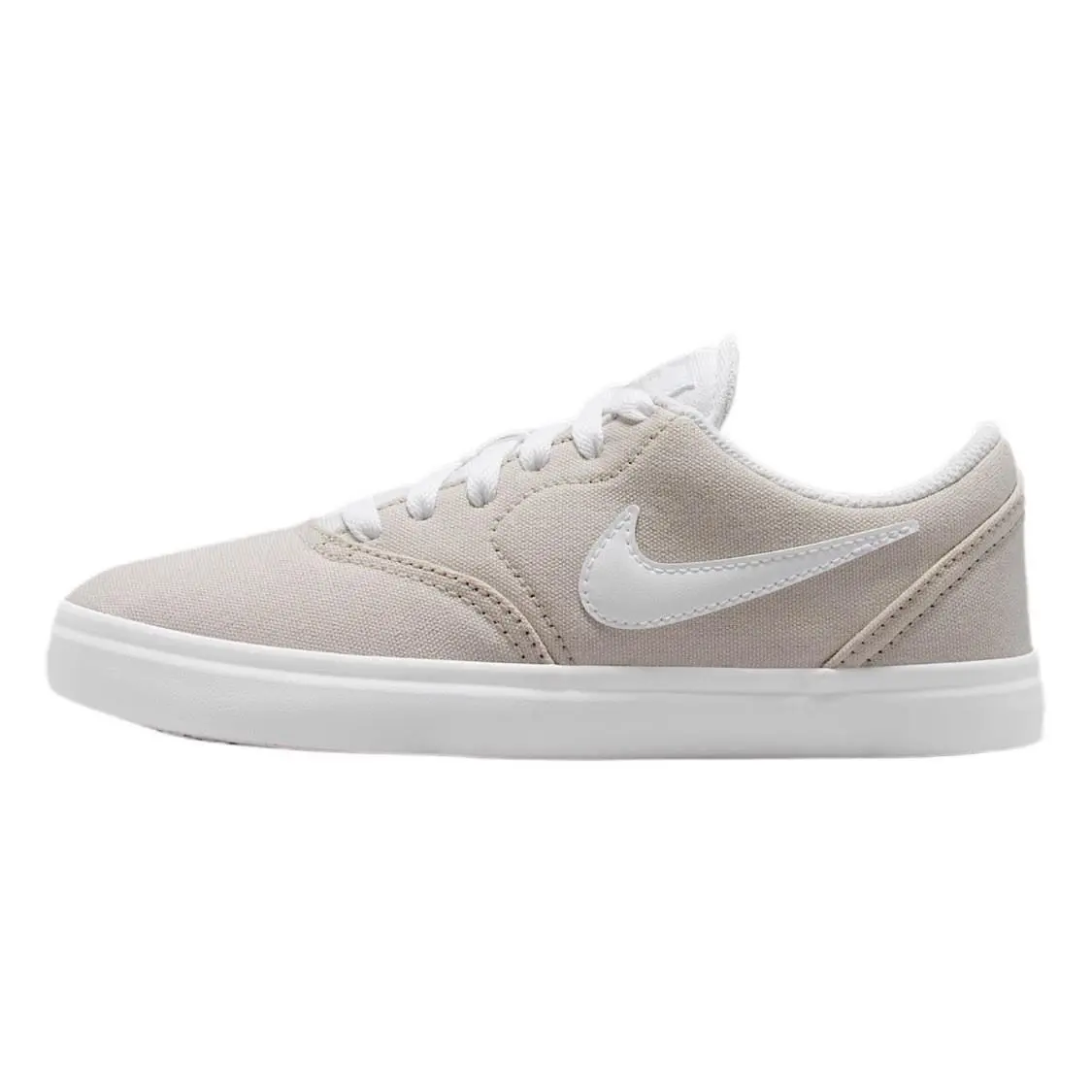 Nike SB Check Canvas Big Kids` Skate Shoes Light Bone/white