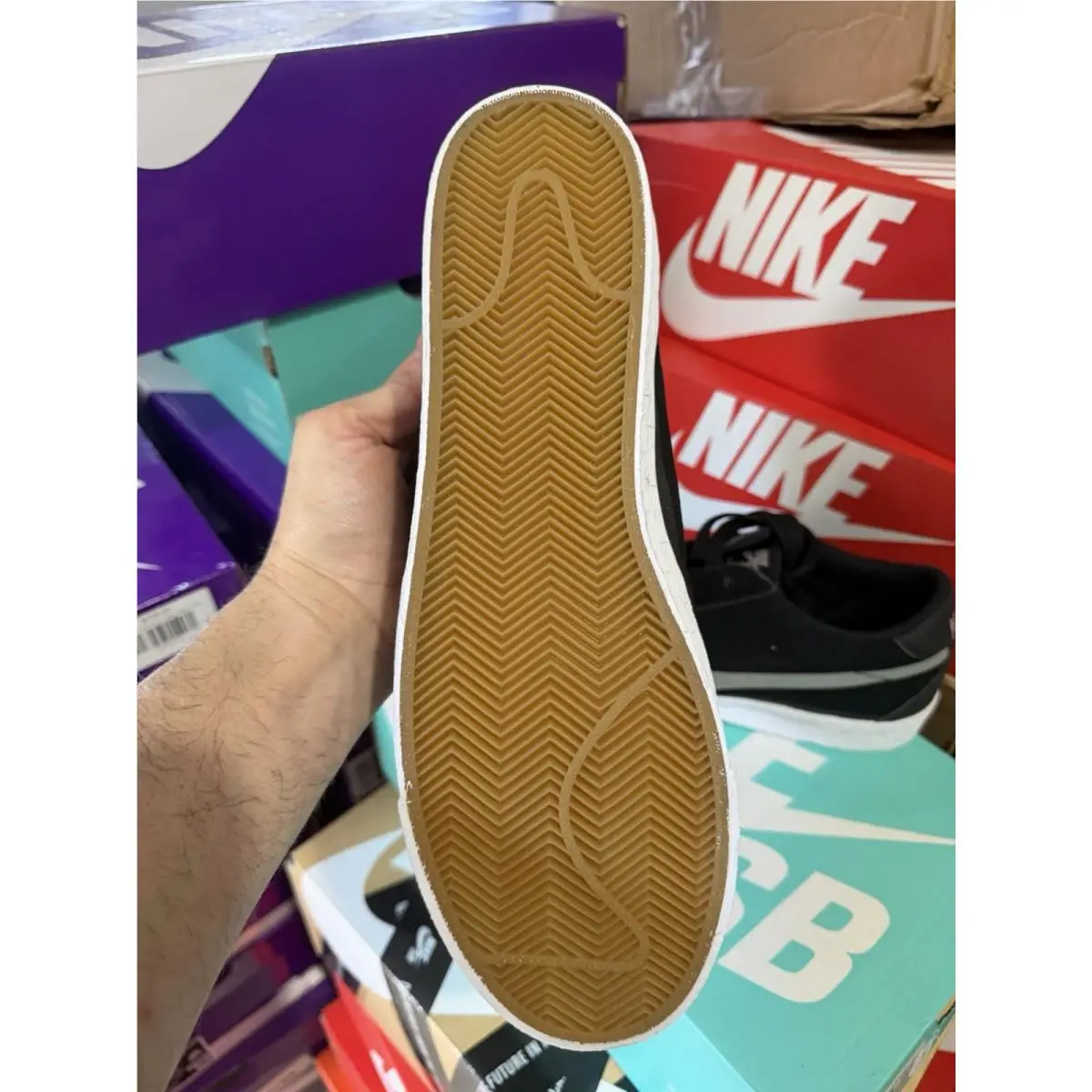 Nike shoes - Nike SB Bruin - Bruin - 631041-001 - Black/Base Grey/White/Gum Brown (UPC: 0887229741545) 3