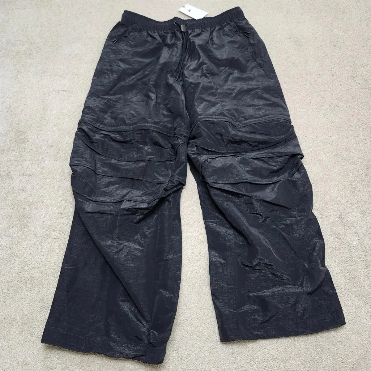 Nike Men Large Nike Tech Woven Convertible Oversized Pants Black IF8256-010