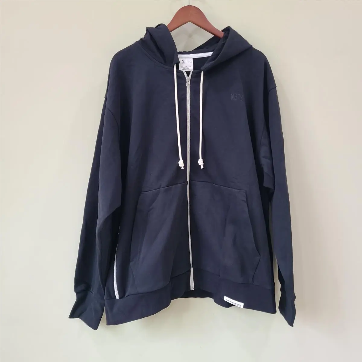 Nike Mens Standard Issue Full Zip Hoodie Brooklyn Nets Black Size Xxl Basketball
