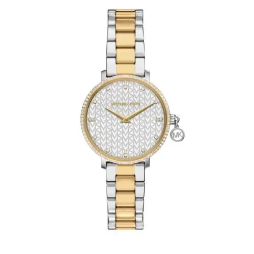 Mini Pyper Pavé Two-tone/white Dial 32mm Women`s Watch MK7574 by Michael Kors