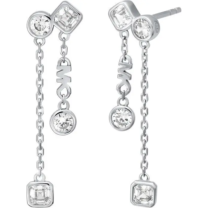 Michael Kors Silver-tone Stud Earrings or Drop Earrings Sterling Silver