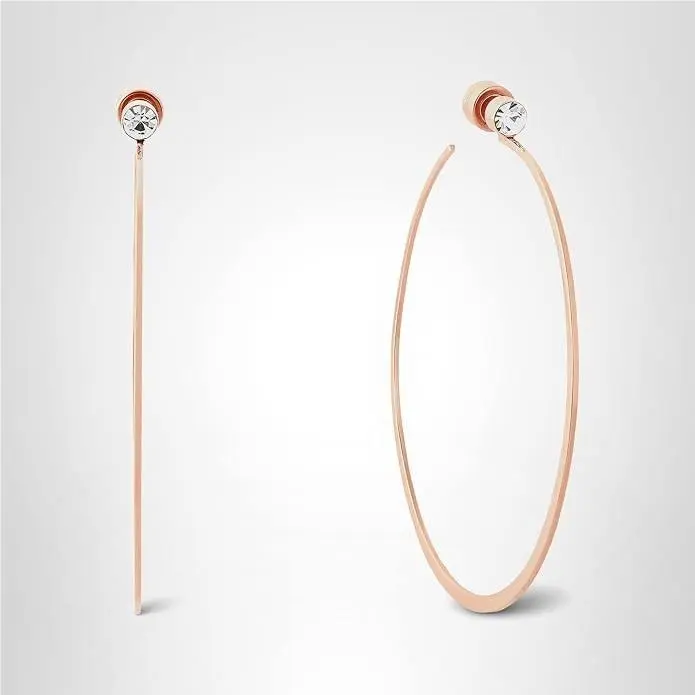 Michael Kors Rose Gold Hoop Earrings For Women