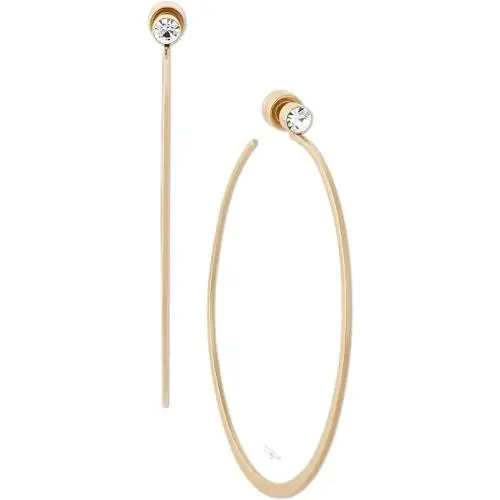 Michael Kors Stainless Steel MK Logo Hoop Earrings For Women