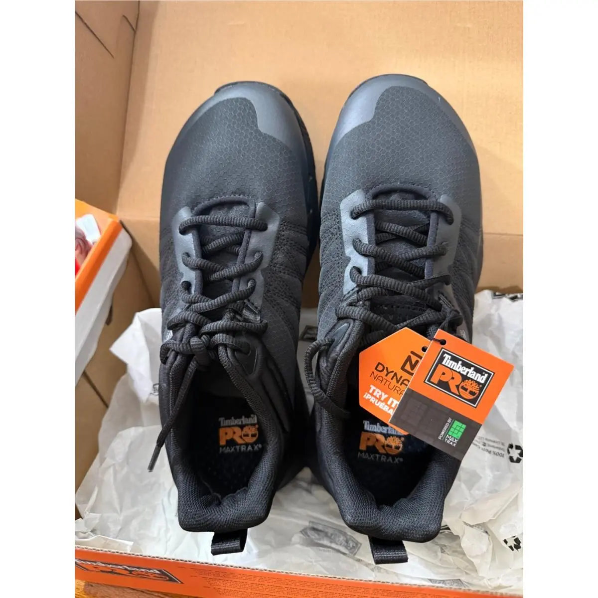 Timberland Pro Shoes Womens Size 8.5 W/l XR-1 Alloy Toe Work Jet Black Sneakers