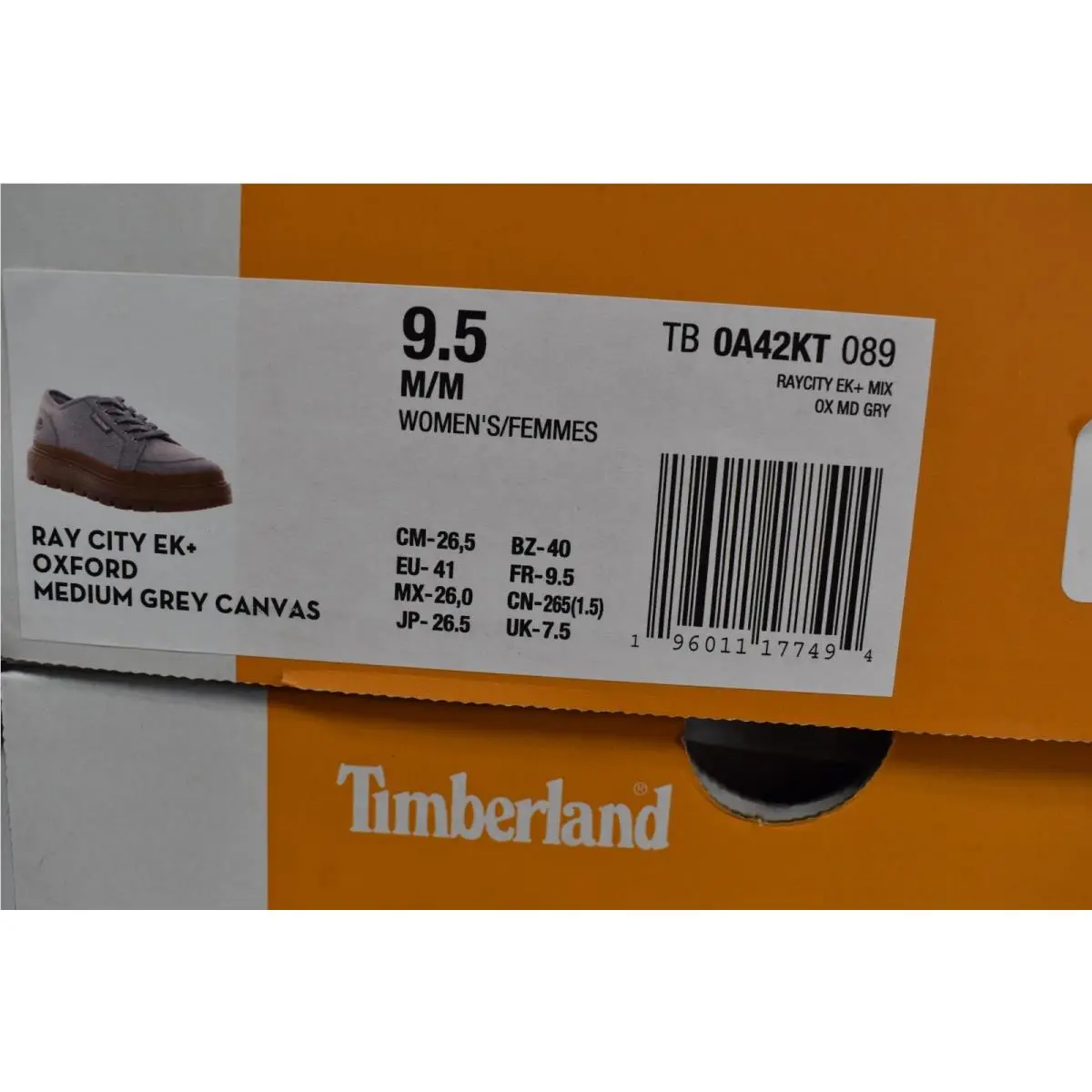 Timberland shoes - Timberland Ray City EK + - Gray (UPC: 196011177494) 9