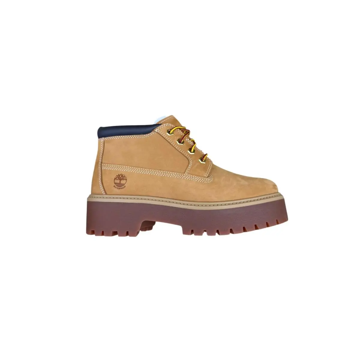 Timberland Kid`s Stone Street Mid LC Chukka Wheat Nubuck Sz 6 TB0A6EJ9-754 Boot