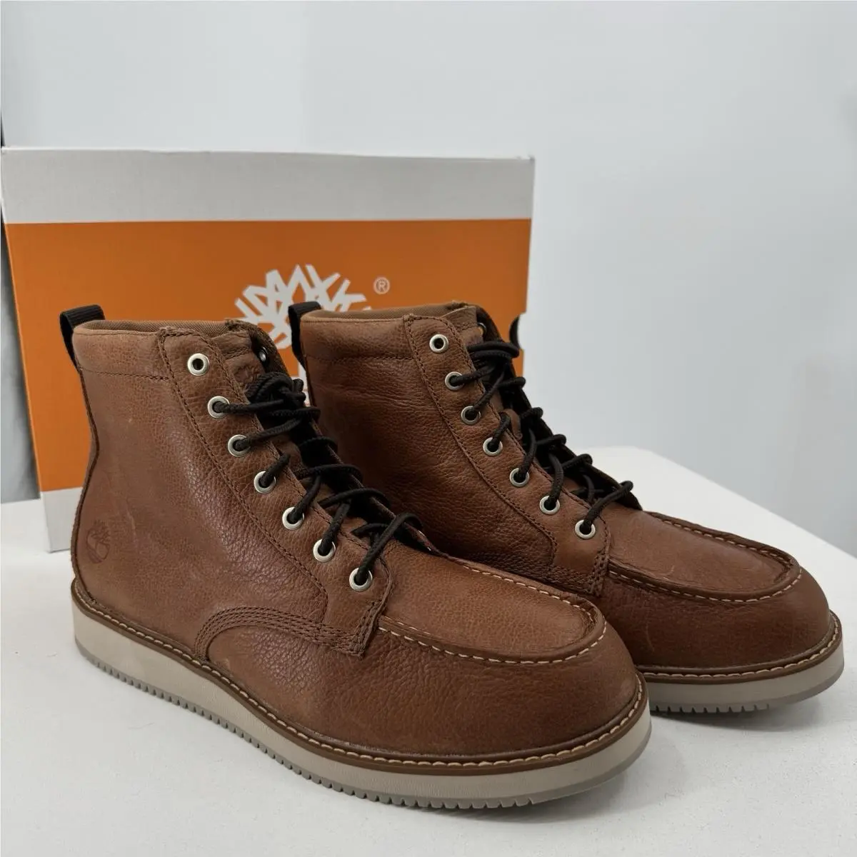 Timberland Men`s Redwood Edge Mid Lace-up Leather Work Boots Size 10.5