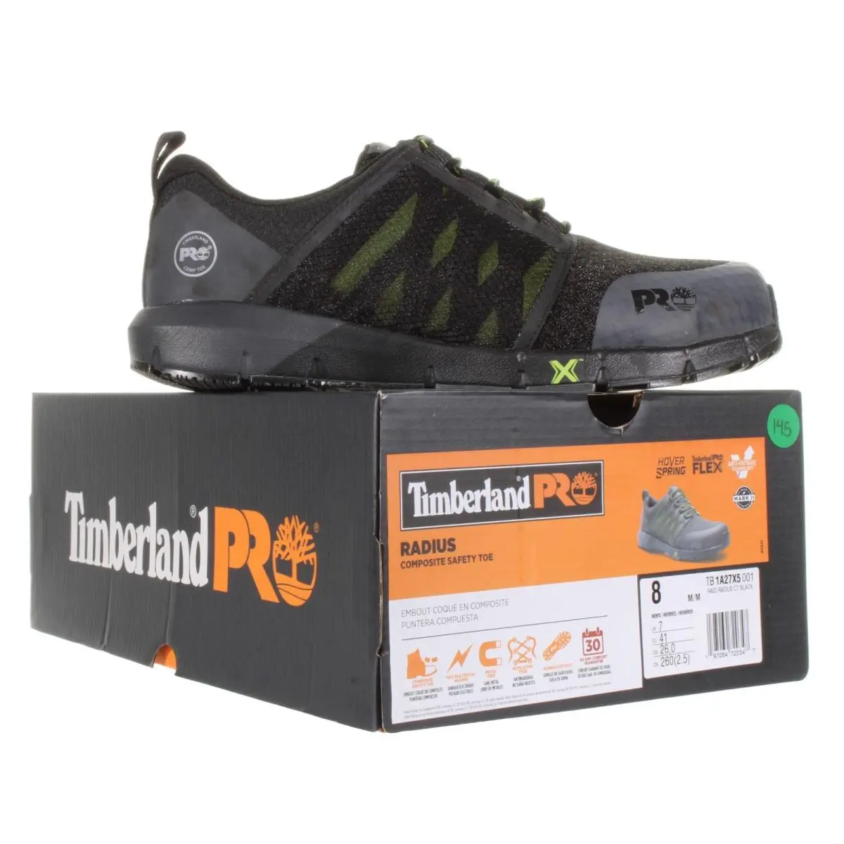 Timberland shoes - Timberland Pro® Radius Composite Safety Toe - A27X5 - Black, Volt 4