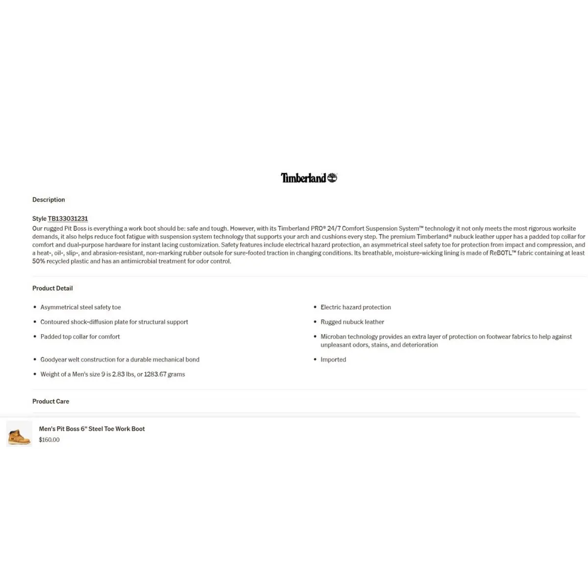 Timberland shoes - Timberland Pro® Pitboss 6