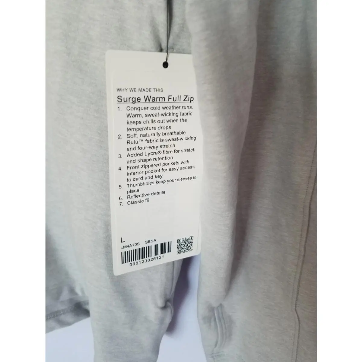 Lululemon clothing - Surge - Surge - Gray 3