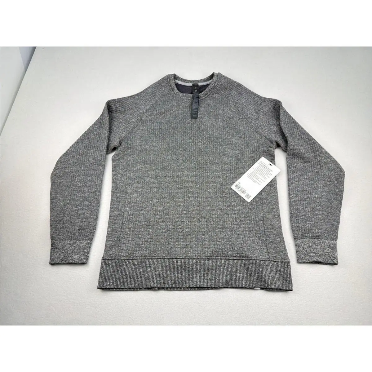 Lululemon Mens Engineered Warmth Long Sleeve Crew Silver Drop Grey XS LM3FVHS