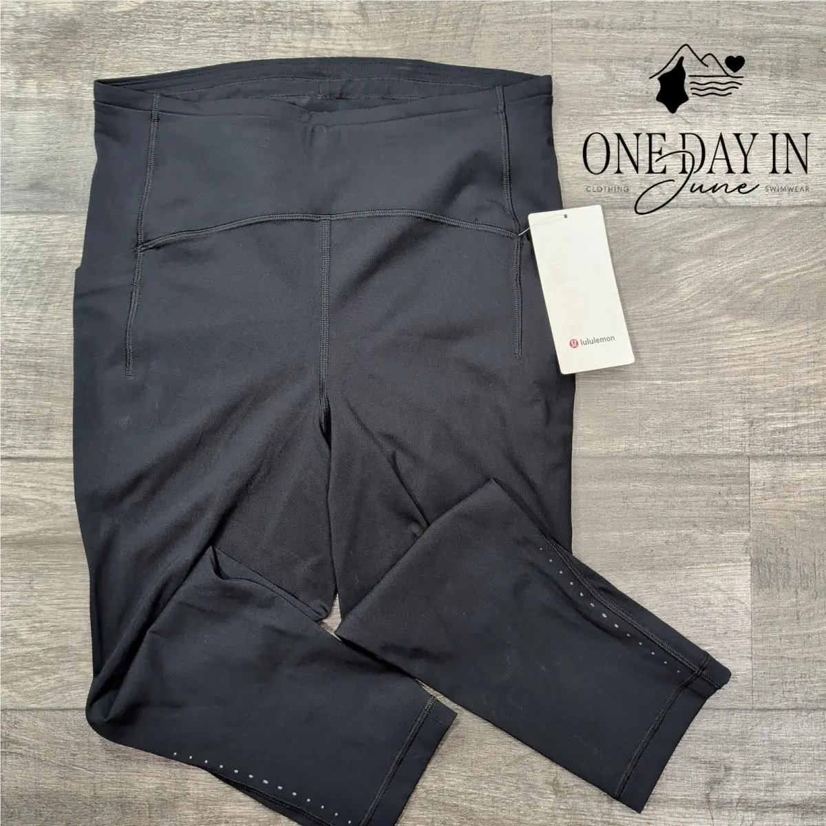 Lululemon Swift Speed High Rise Crop 21 Leggings Black Size 10