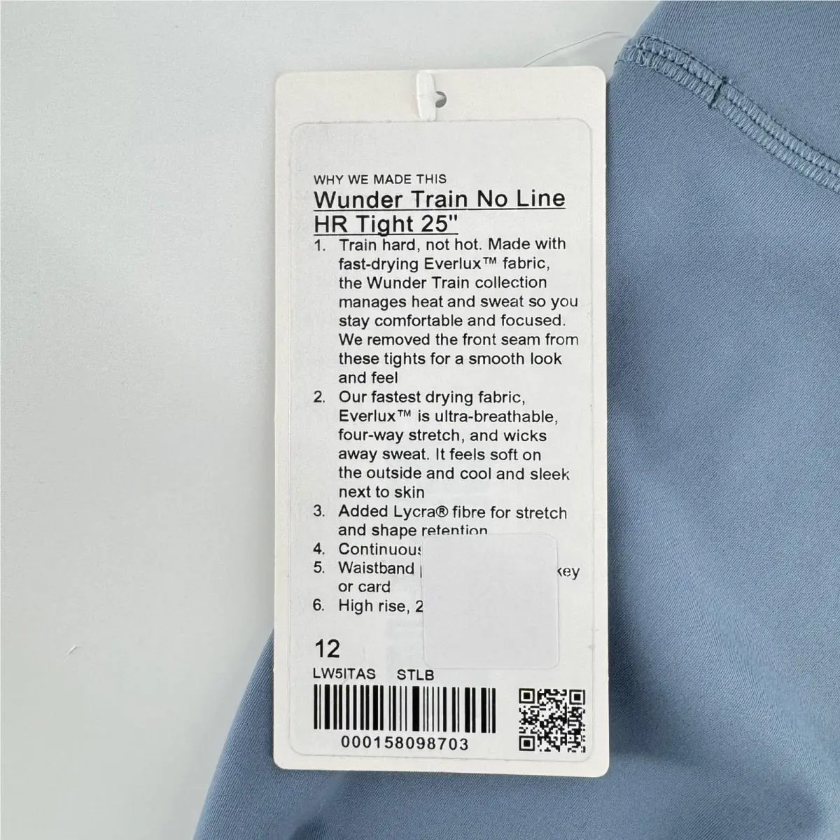 Lululemon clothing - Wunder Train No Line HR Tight 25