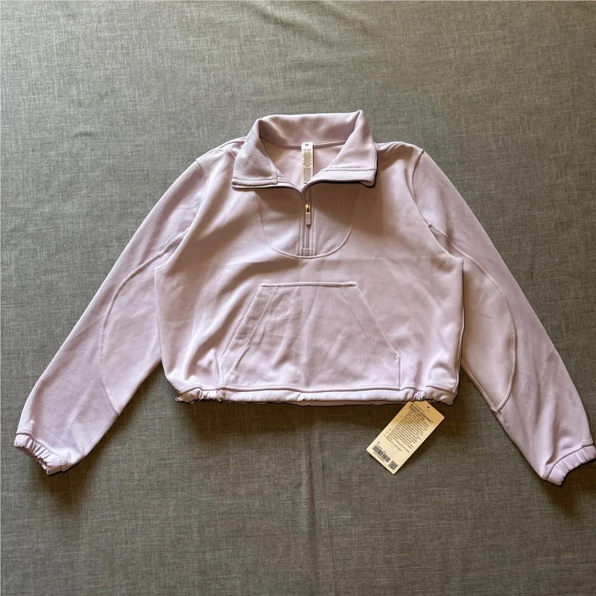 Lululemon Brushed Softstreme Ribbed Half Zip Size 6 Lile