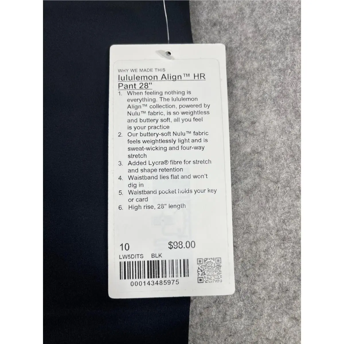 Lululemon clothing - Align HR Pant 28