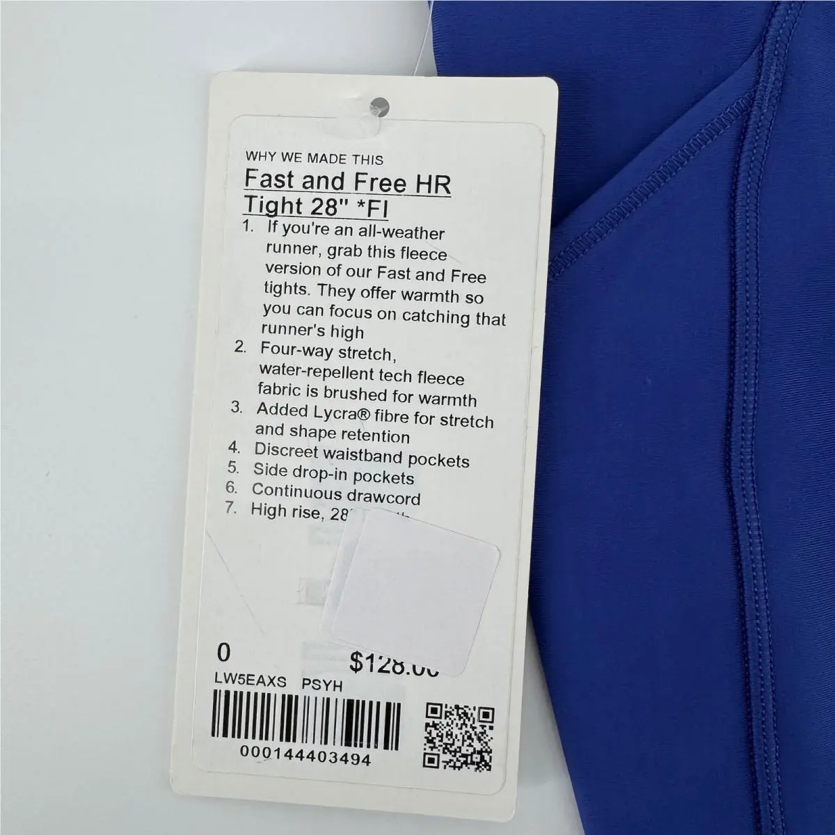 Lululemon clothing - Fast and Free HR Tight 28 *FI - Blue 2