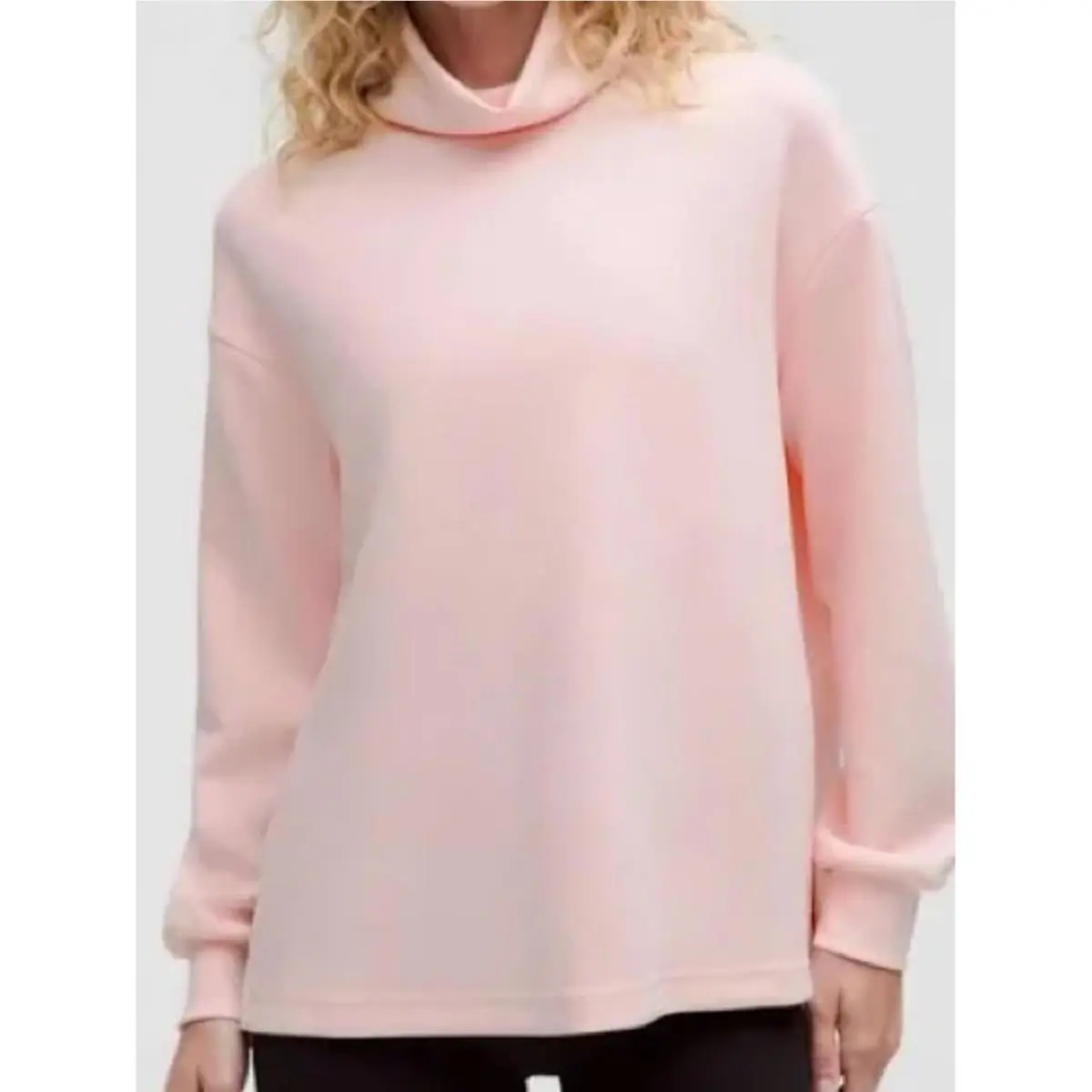 Lululemon Softstreme Funnel-neck Pullover Women S Strawberry Mist Pink