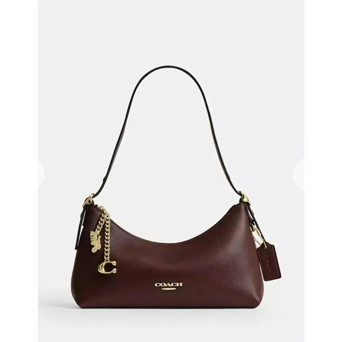 Coach Emeilia Shoulder Bag in Gold Maple Leather CFO89 For 2026