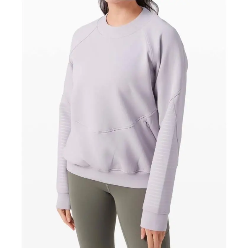 Lululemon City Sweat Crew Spacer - Iced Iris - Size 8