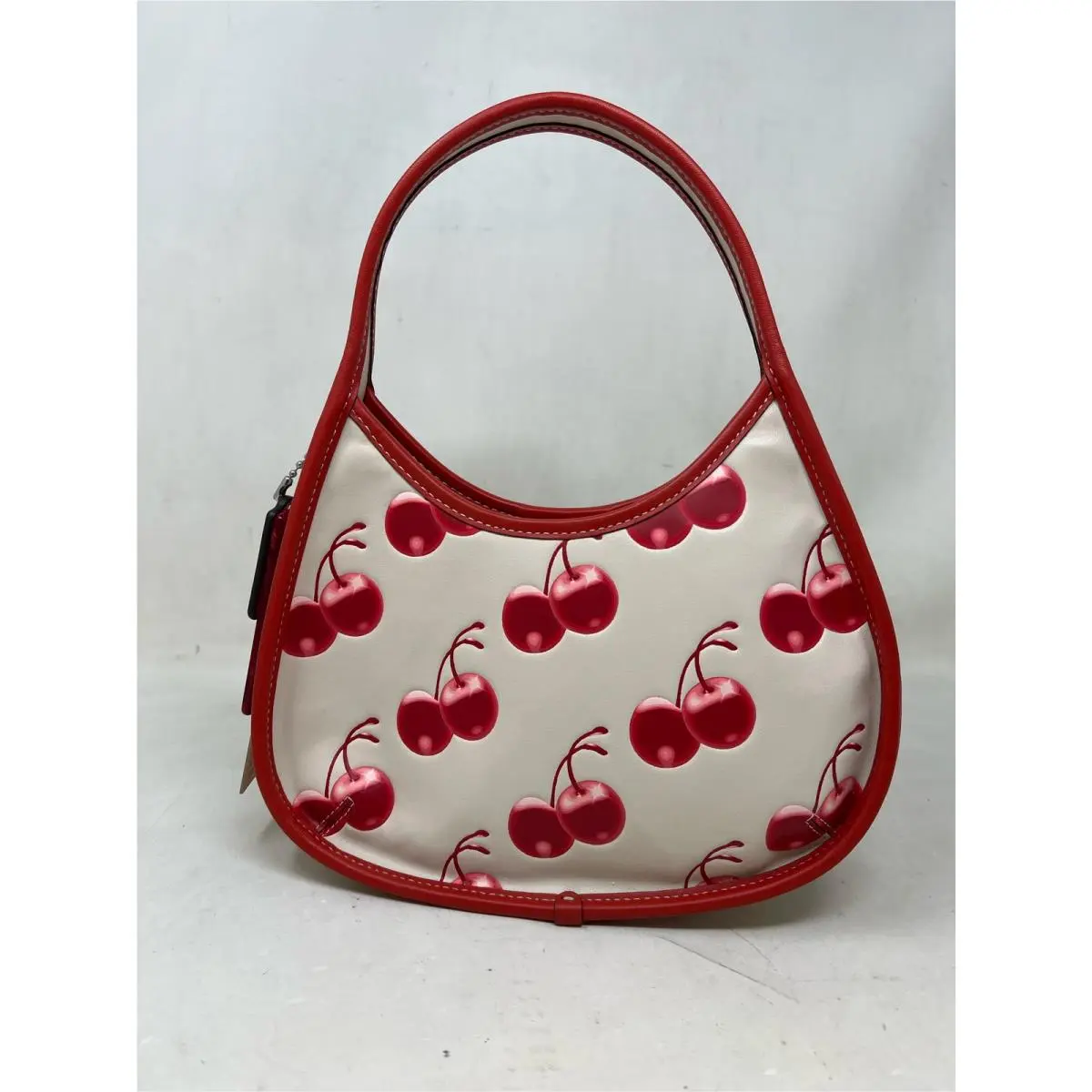 Coach Ergo Bag In Coachtopia Leather with Cherry Print