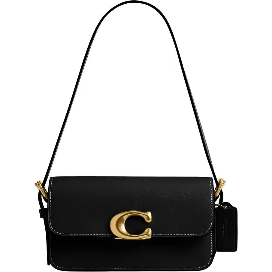 Coach Womens Zoe Shoulder Rectangular Bag - B4 / Solid Black - with Covers