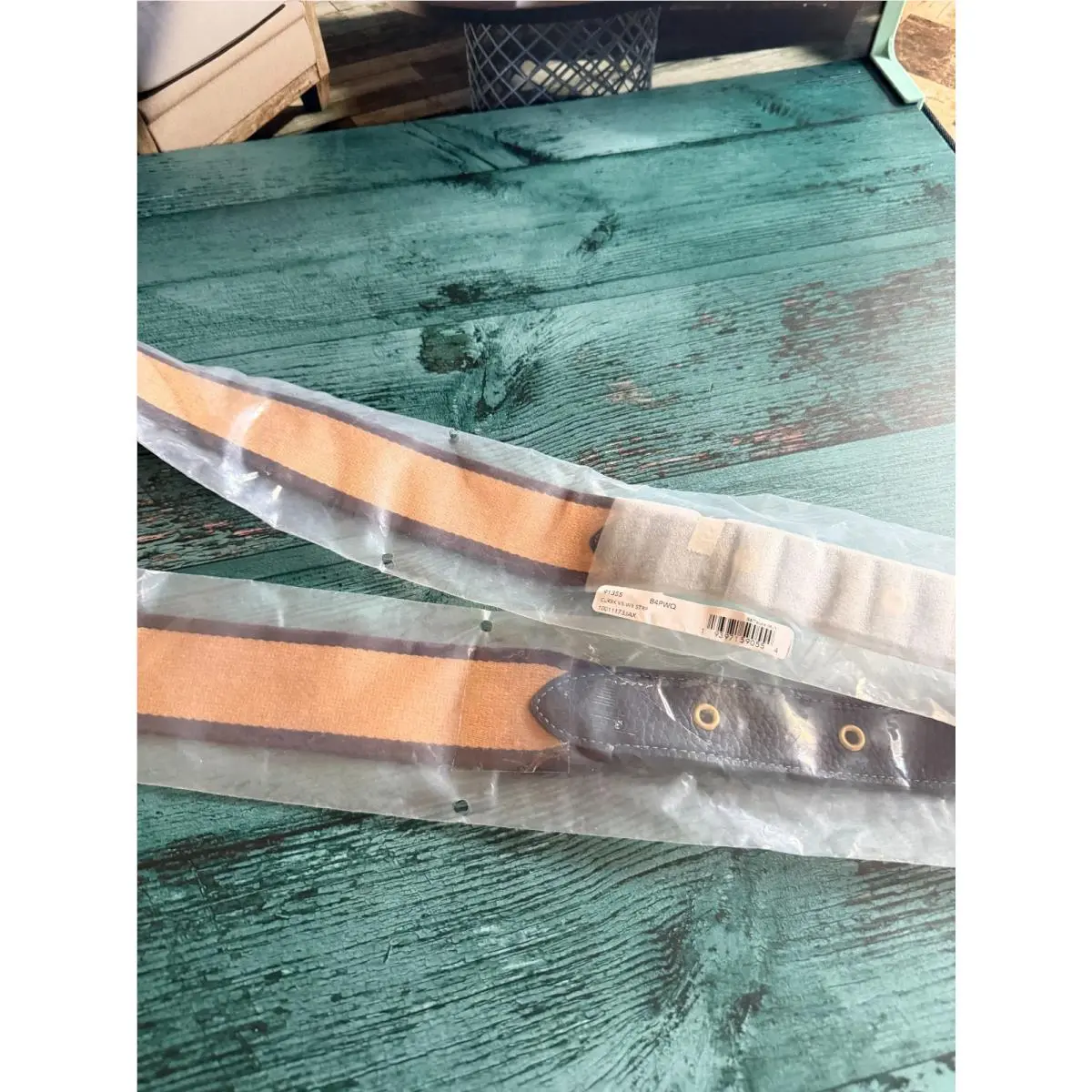 Coach Strap in Colorblock with Varsity Stripe 91355 Taupe Multi
