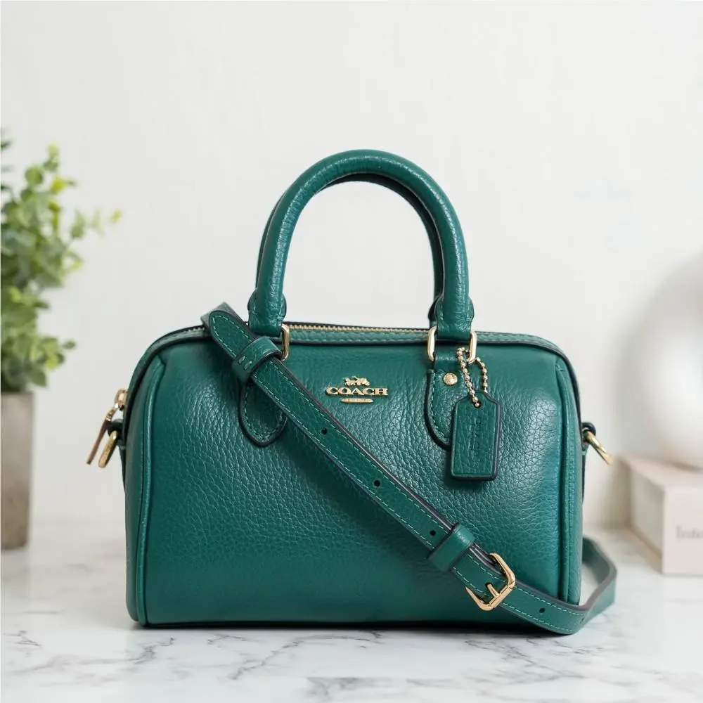 Coach CW328 Mini Rowan Crossbody Bag in Emerald