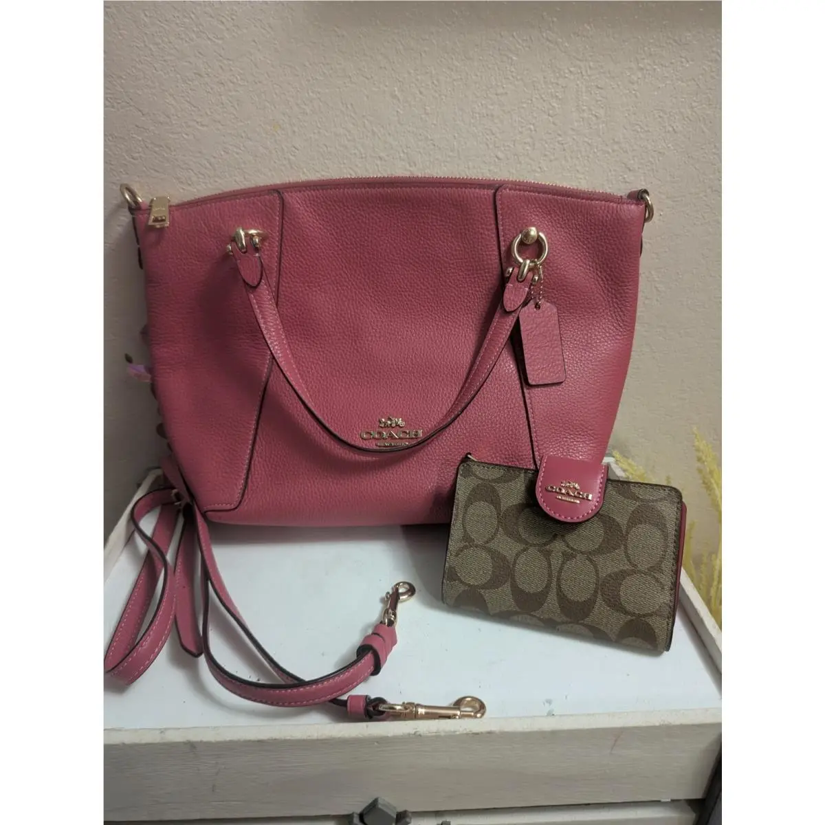 Coach Strawberry Haze Purse Wallet No. H2132-C6229 INVPV4917