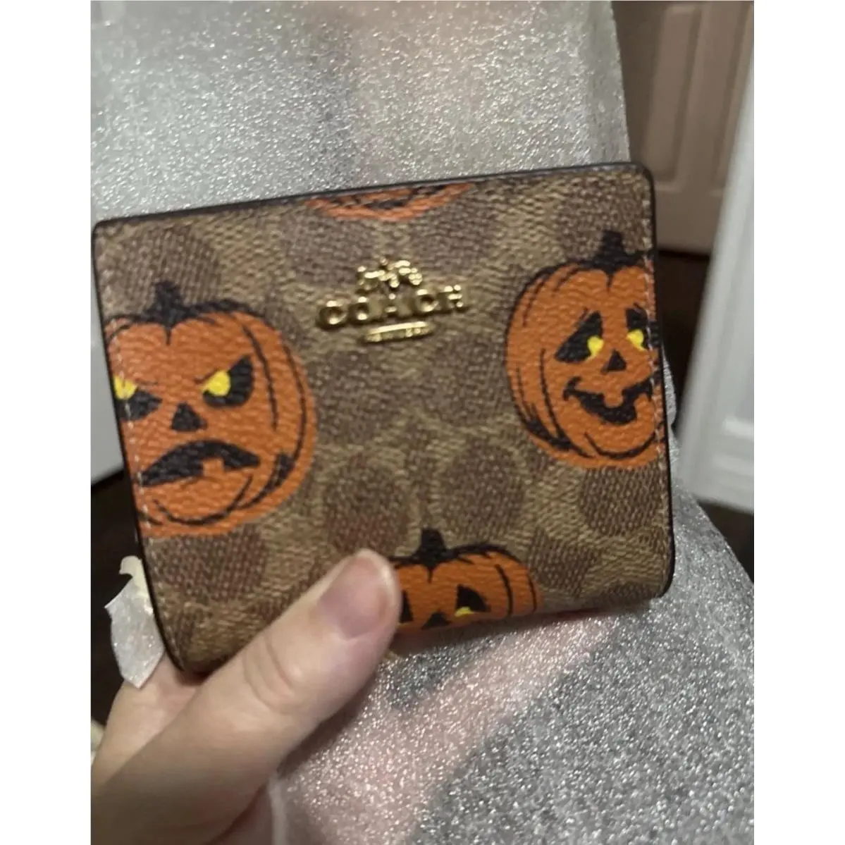 Coach Halloween 2025 Corner Snap Wallet