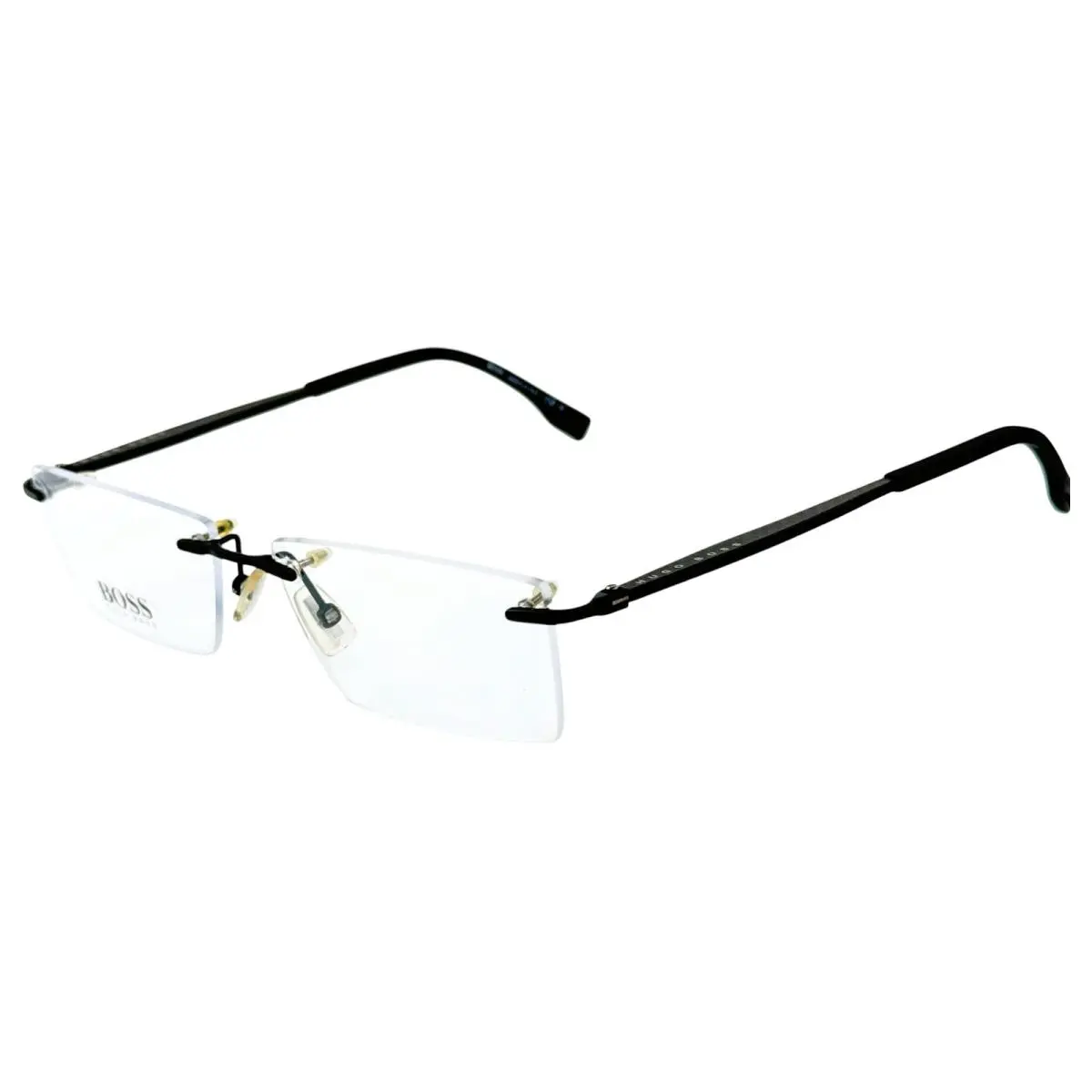 Hugo Boss Boss0941 Mens 3pc Drill Mount Eyeglass Frame 2P6 Black 56-15 Italy