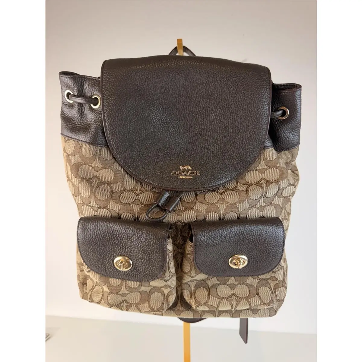 Outline Signature Billie Backpack Brown / Khaki F30275 by Coach