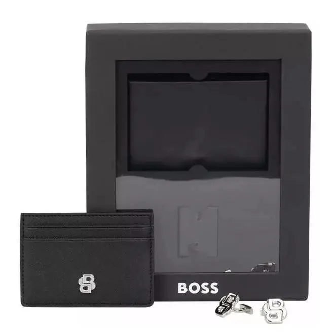 Hugo Boss Men`s 2-Pc. Cardholder and Cufflink Gift Set