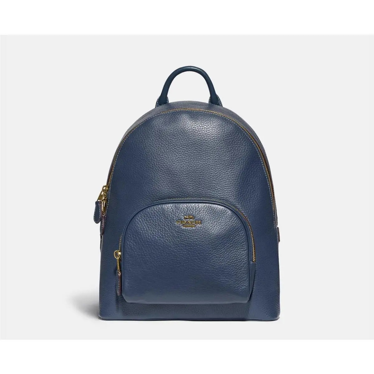 93836 Carrie Backpack Dark Denim Brass Hardware Medium by Coach