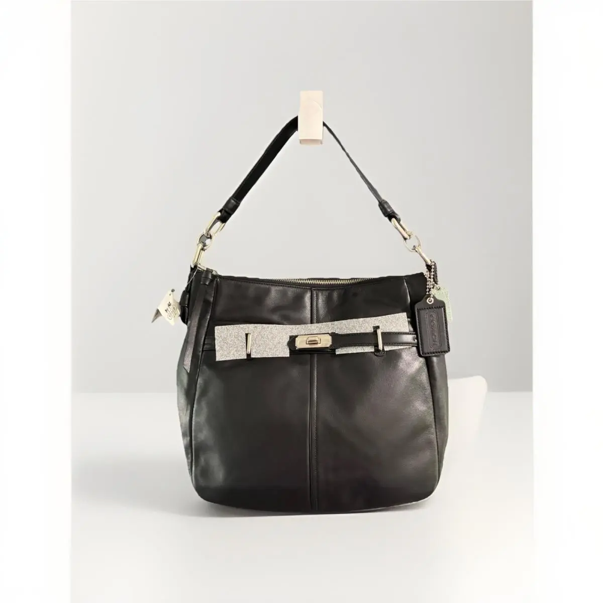 Coach Black Leather Chelsea Ashlyn Hobo 17816 Shoulder Bag Nwt’s