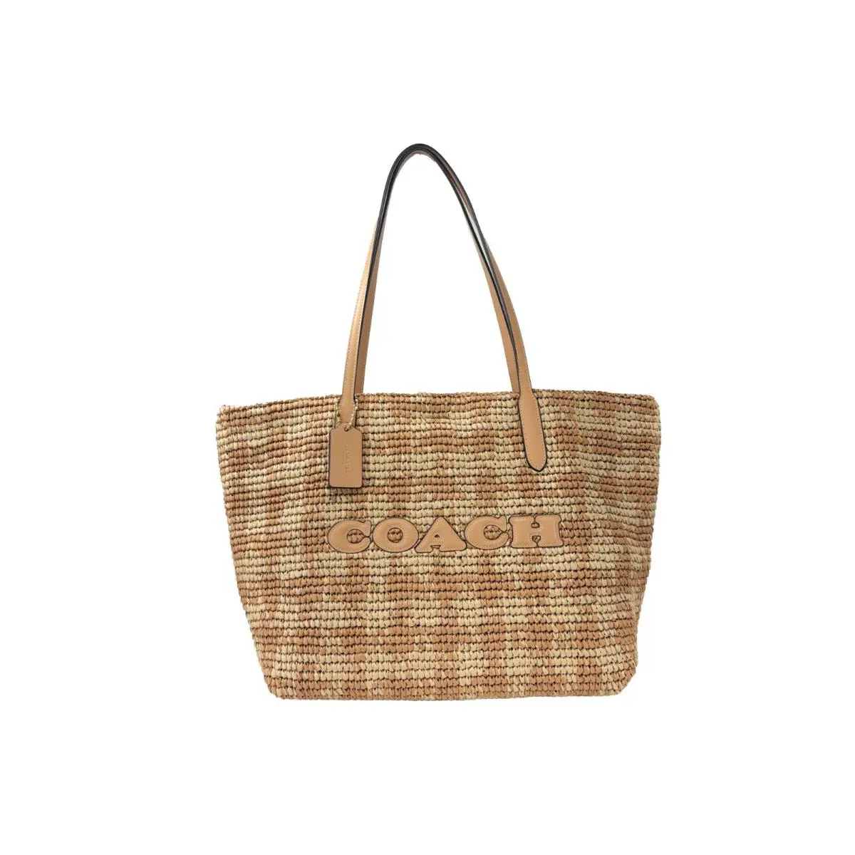 Coach Large Straw City Tote Shoulder Bag