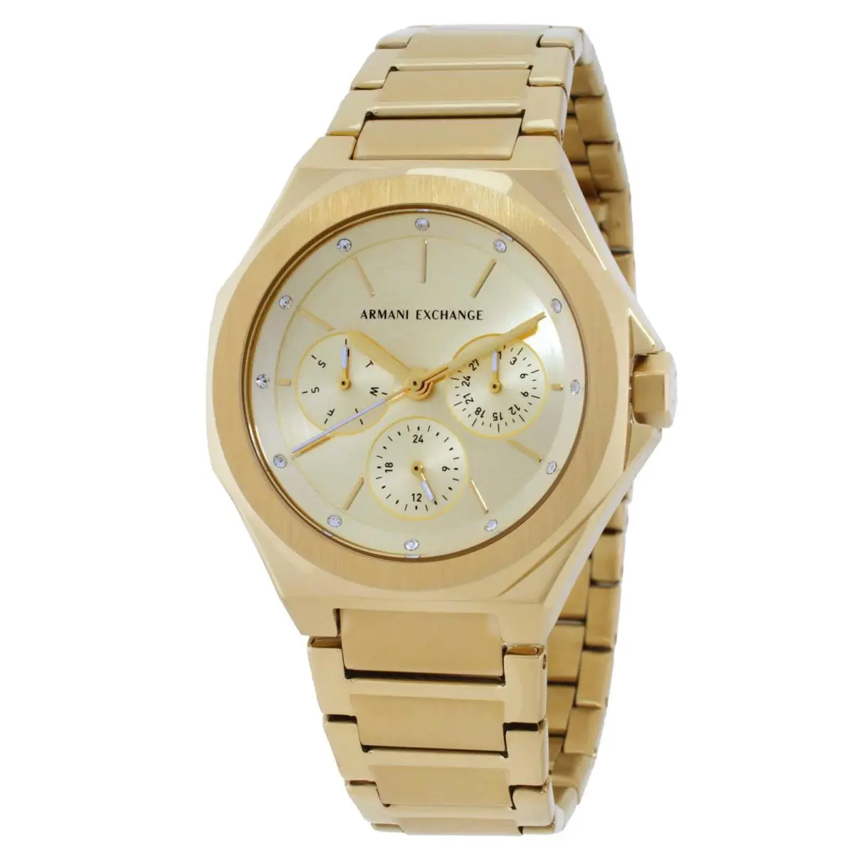 Multifunction Quartz Gold Dial Ladies Watch AX4624 by Armani Exchange
