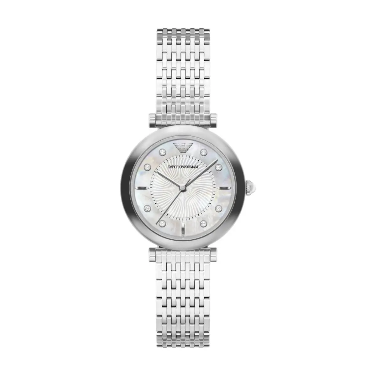Emporio Armani Women`s Archelia Three-hand Stainless Steel Watch Silver by Armani Exchange