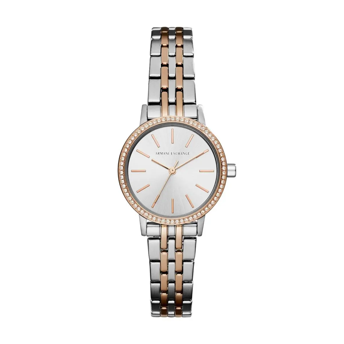 A X  Three-hand Silver/rose Gold-tone Gold by Armani Exchange