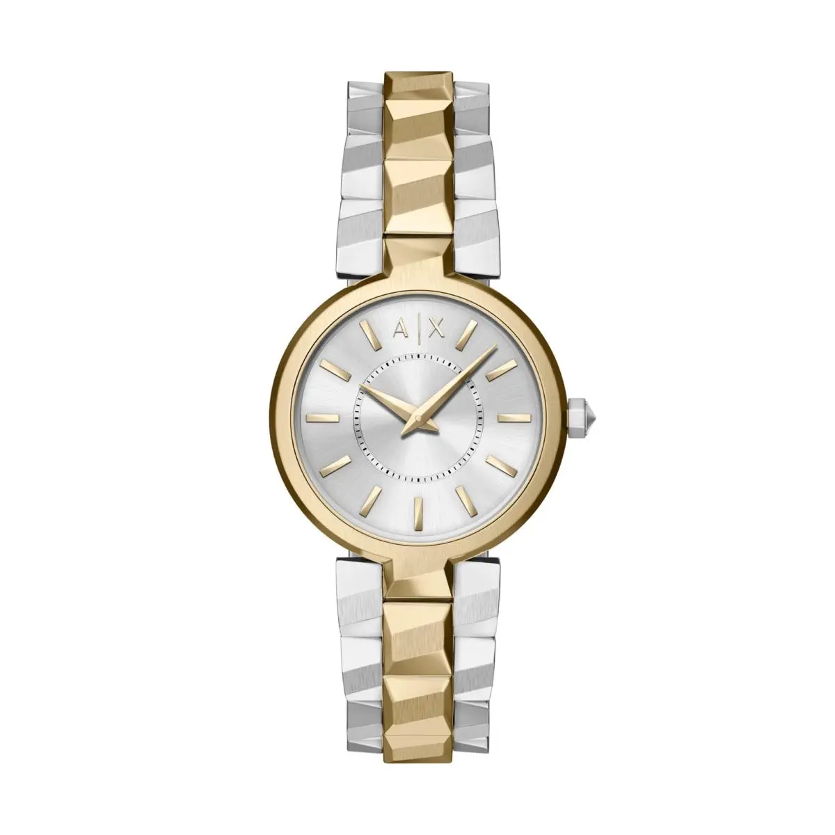 A X Women`s Two-hand Two-tone Stainless Steel Silver/gold by Armani Exchange