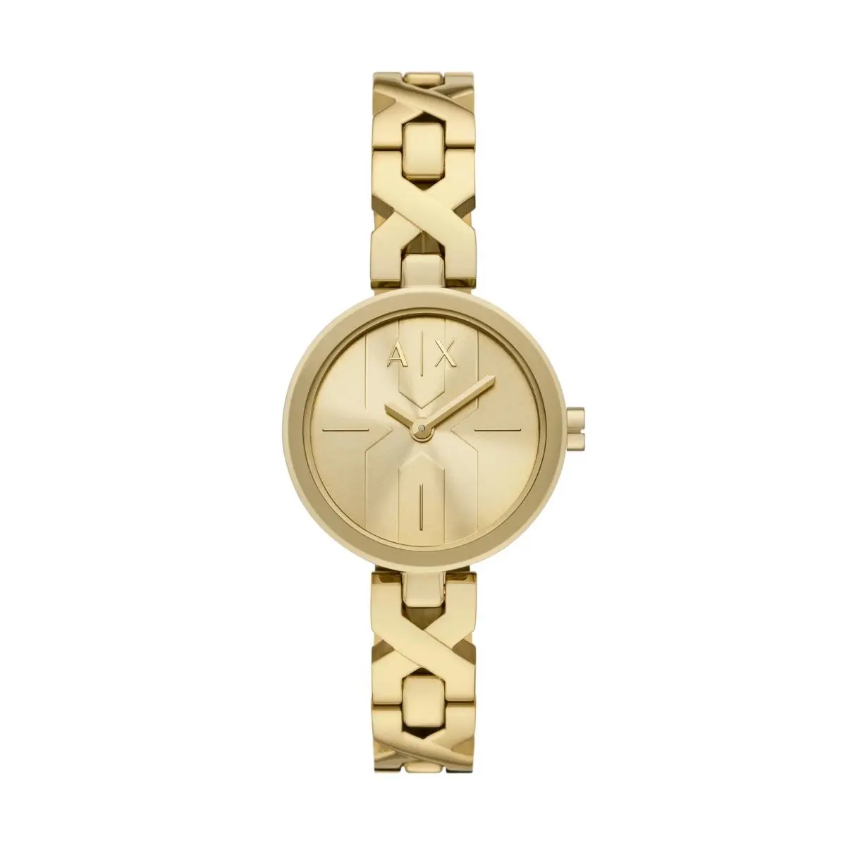 A X Women`s Analog Watch Two-hand Gold-tone Stainless Gold by Armani Exchange