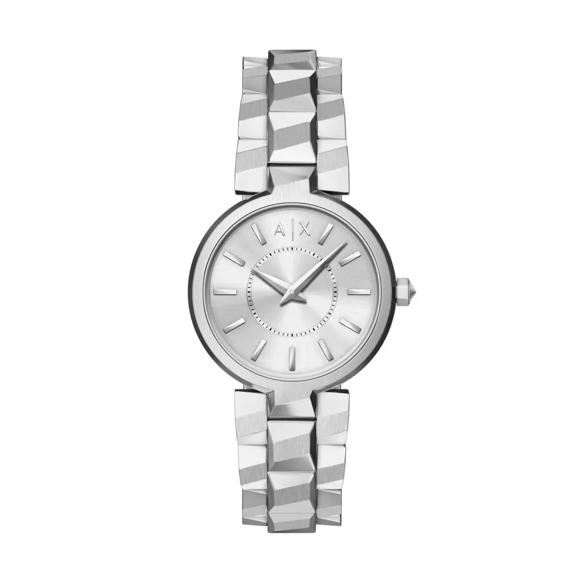A X Women`s Two-hand Stainless Steel Watch Model: Silver by Armani Exchange