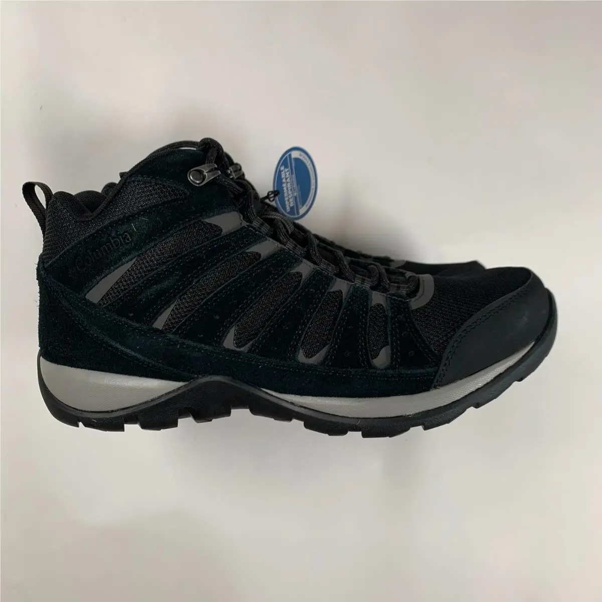 Columbia Hiking Redmond V2 Mid Waterproof Shoe Black Dark Grey Men`s Size 10