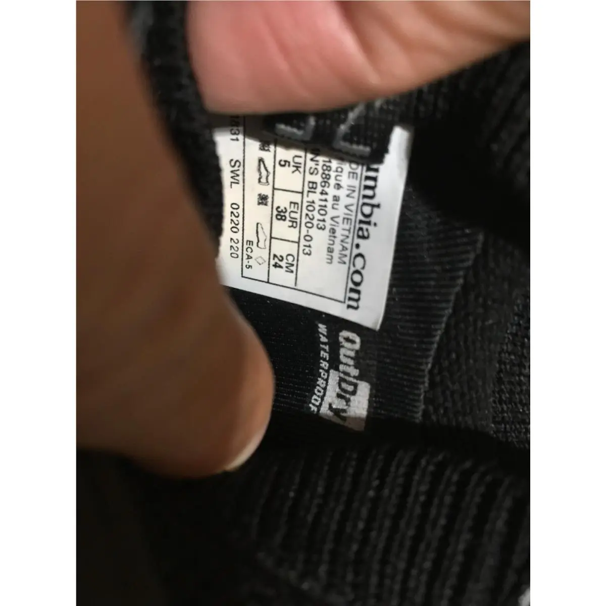 Columbia shoes - Columbia OutDry SH/FT hiking - OutDry hiking - BL1020013 - Black 6