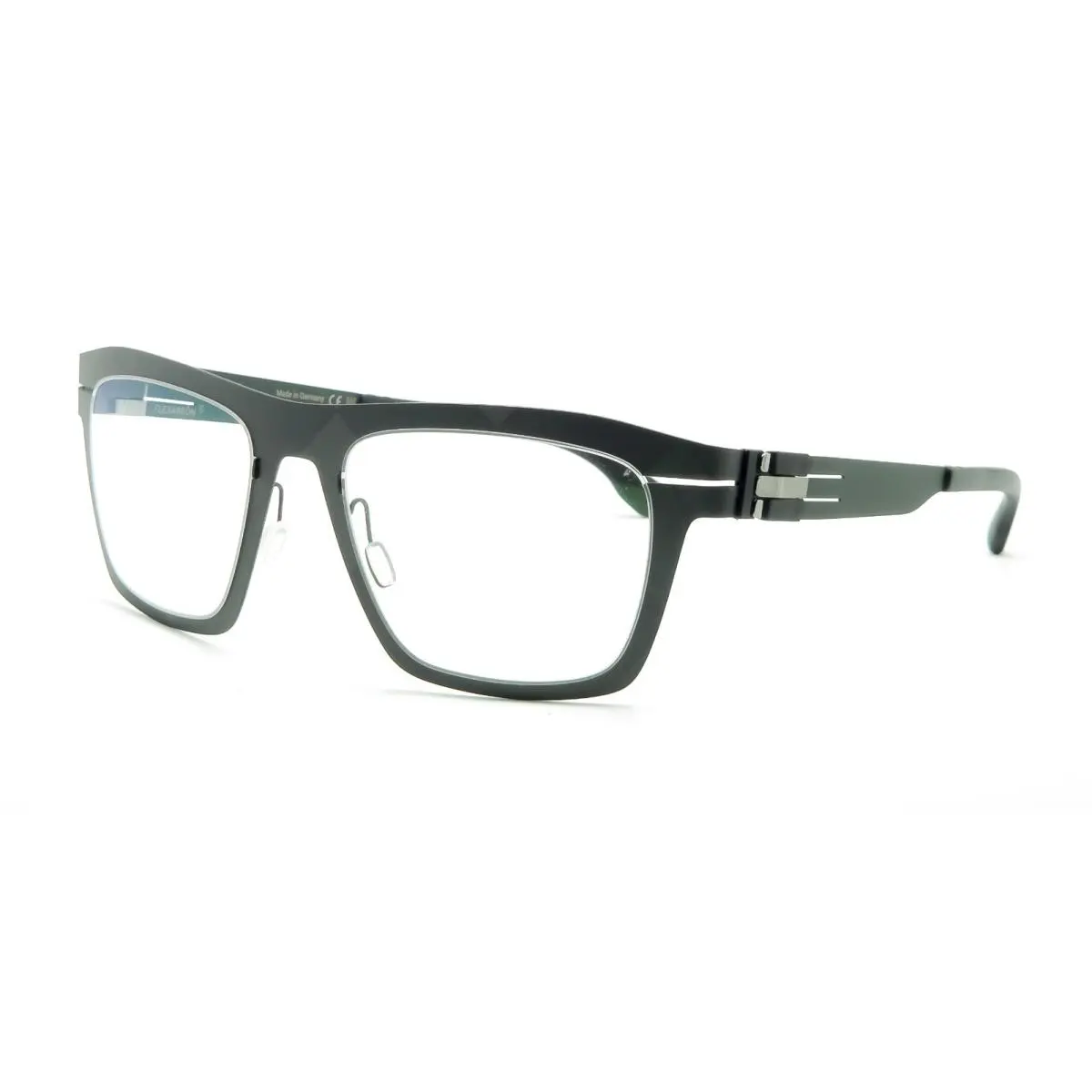 ic Berlin Glex_05 Eyeglasses Col. Raw-racing Green Size 53 by ic! berlin