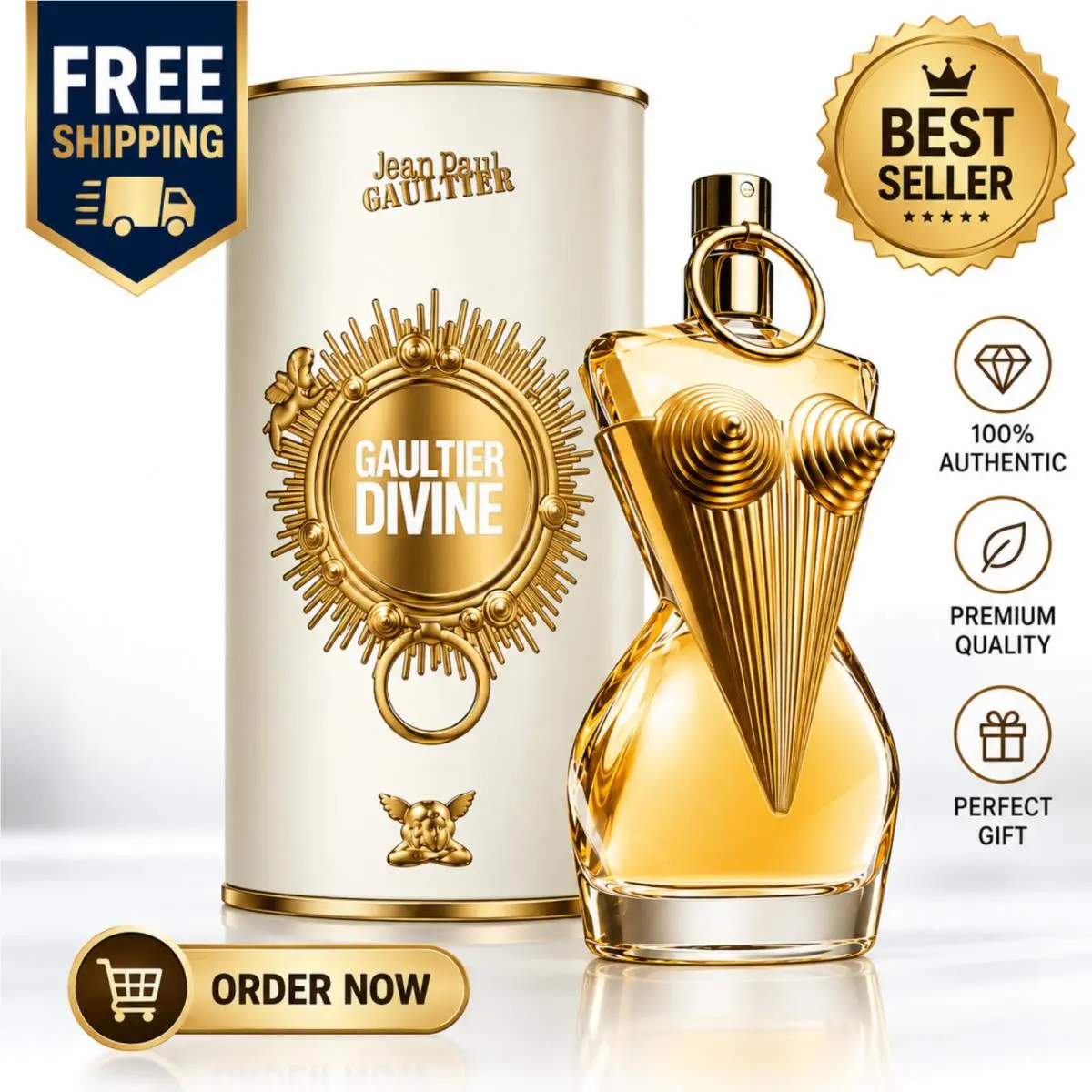 Jean Paul Gaultier Divine Eau de Parfum 3.4 oz 100ML For Women IN Can