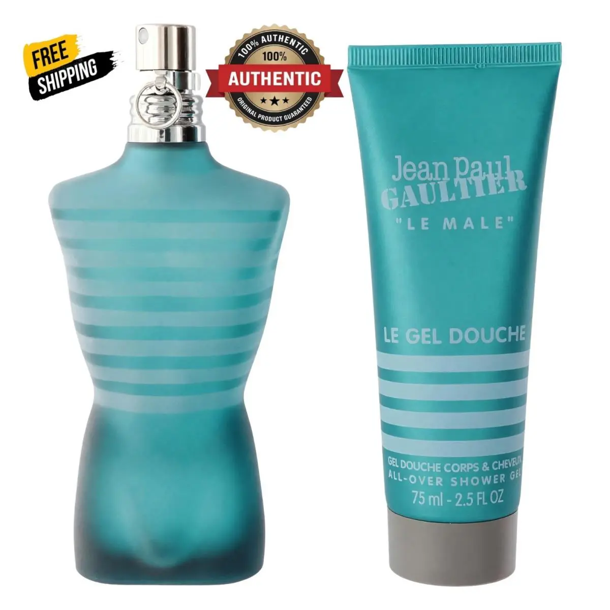 Jean Paul Gaultier Le Male 2 Piece Gift Set Men with Shower Gel