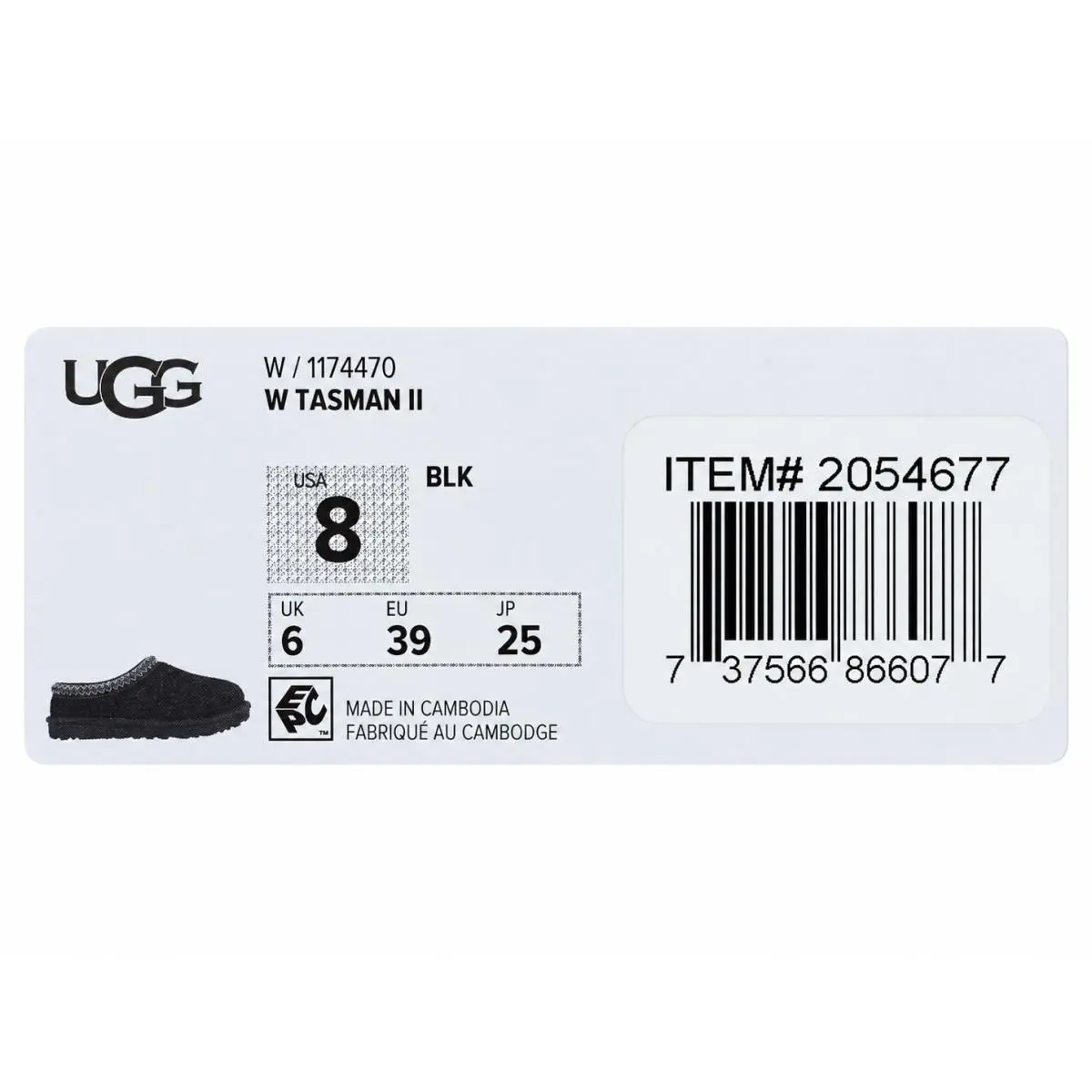 UGG shoes - UGG Tasman II - Tasman - 1174470 - Black (UPC: 737566866077) 6