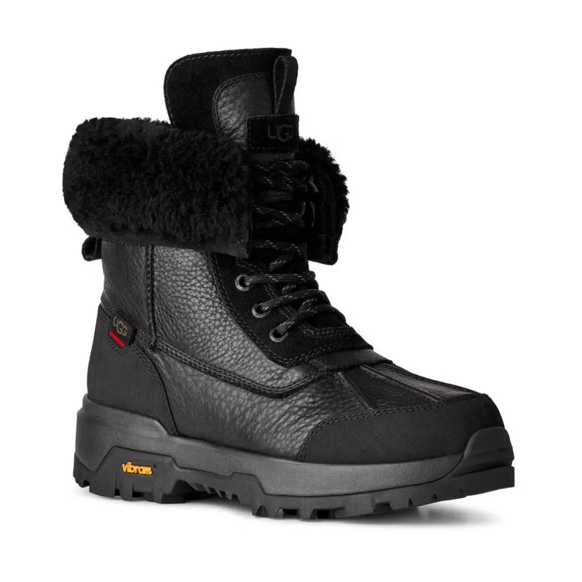 Women`s Ugg Adirondack Xxv Round Toe Boots Black SZ 5
